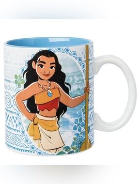 Disney Moana Explore Oceania 20oz Ceramic Coffee Mug Silver Buffalo